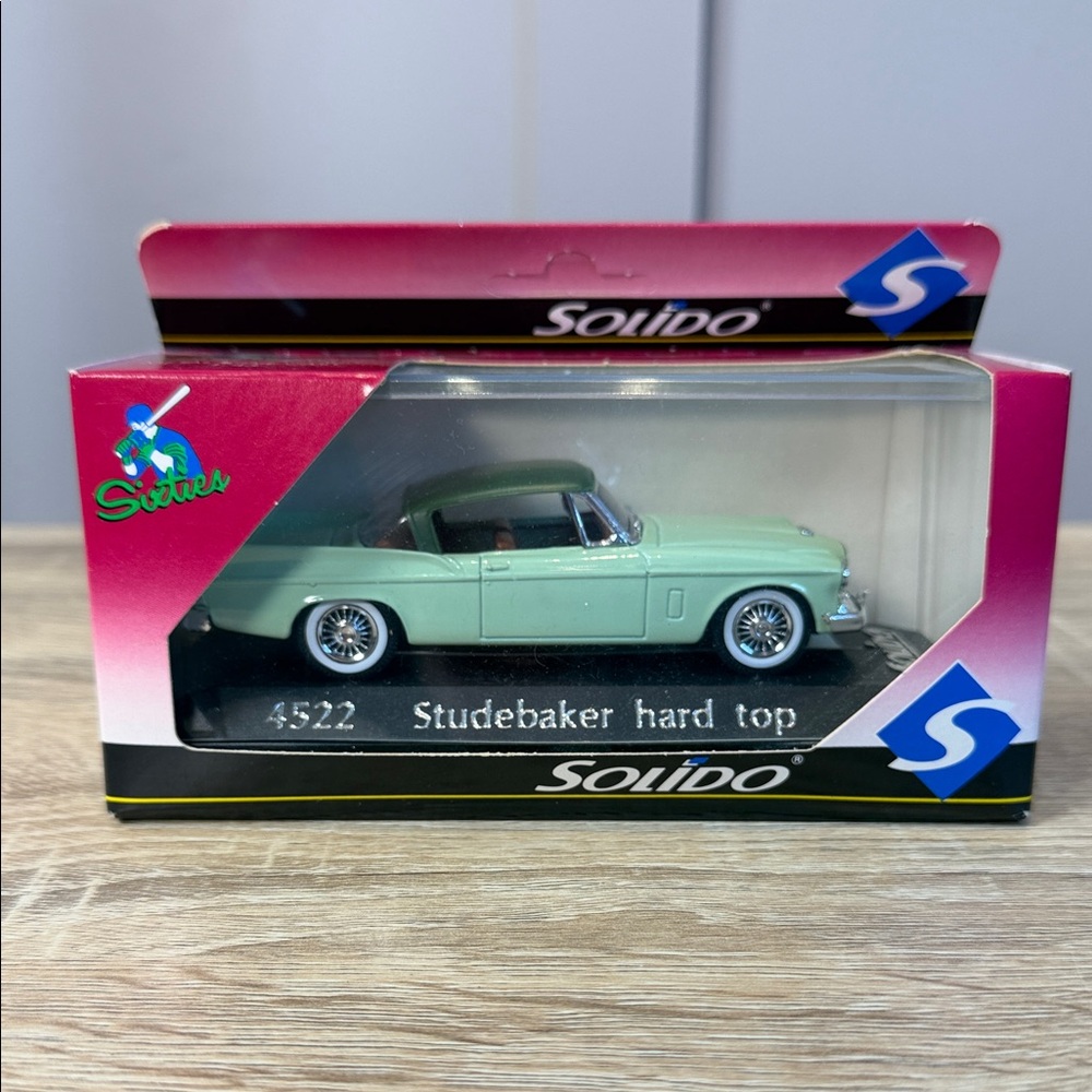 SOLIDO SIXTIES - STUDEBAKER HARD TOP - #4522 DIECAST 1:43 + BOX - MADE IN FRANCE